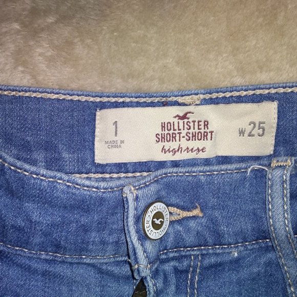 Hollister short short, high rise - light blue - Picture 2 of 3